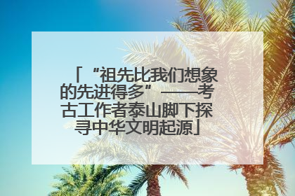 “祖先比我们想象的先进得多”——考古工作者泰山脚下探寻中华文明起源