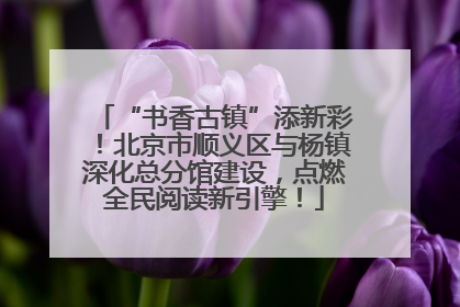 “书香古镇”添新彩！北京市顺义区与杨镇深化总分馆建设，点燃全民阅读新引擎！