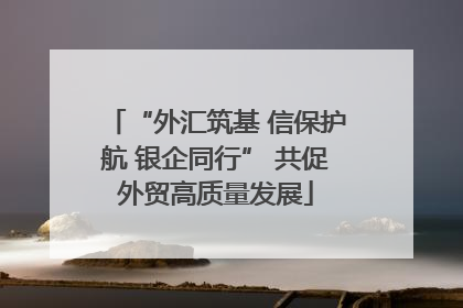 “外汇筑基 信保护航 银企同行” 共促外贸高质量发展
