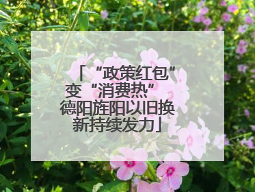 “政策红包”变“消费热” 德阳旌阳以旧换新持续发力