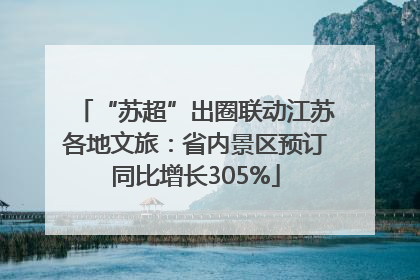 “苏超”出圈联动江苏各地文旅：省内景区预订同比增长305%