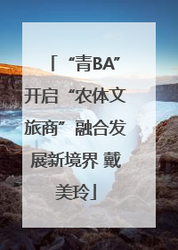 “青BA”开启“农体文旅商”融合发展新境界 戴美玲