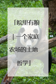 皖里有粮｜一个家庭农场的土地哲学