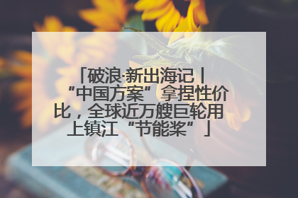 破浪·新出海记丨 “中国方案”拿捏性价比，全球近万艘巨轮用上镇江“节能桨”