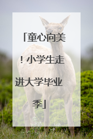 童心向美！小学生走进大学毕业季