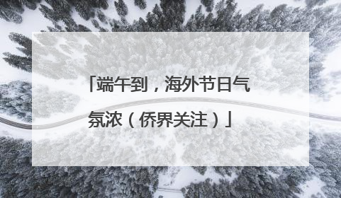 端午到，海外节日气氛浓（侨界关注）