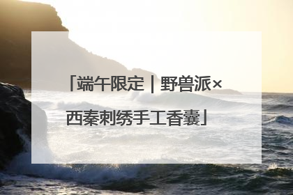 端午限定｜野兽派×西秦刺绣手工香囊