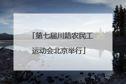 第七届川籍农民工运动会北京举行
