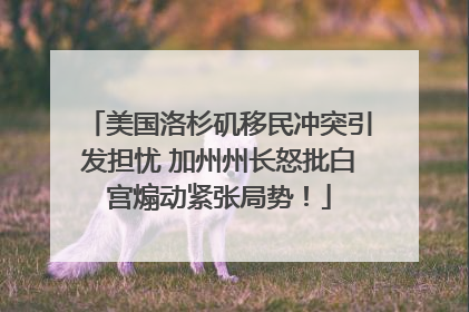 美国洛杉矶移民冲突引发担忧 加州州长怒批白宫煽动紧张局势！