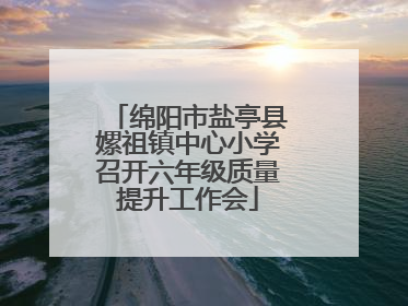 绵阳市盐亭县嫘祖镇中心小学召开六年级质量提升工作会