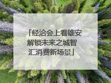 经洽会上看雄安 解锁未来之城智汇消费新场景