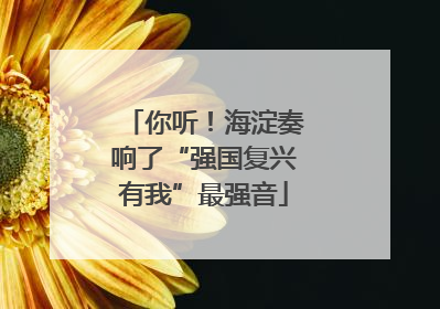 你听！海淀奏响了“强国复兴有我”最强音