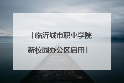 临沂城市职业学院新校园办公区启用