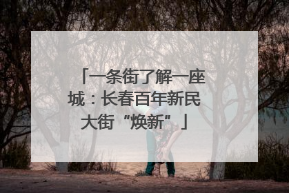 一条街了解一座城：长春百年新民大街“焕新”