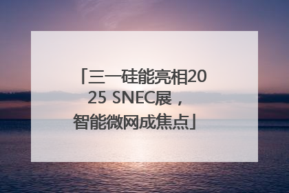 三一硅能亮相2025 SNEC展，智能微网成焦点