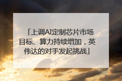上调AI定制芯片市场目标、算力持续增加，英伟达的对手发起挑战