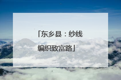 东乡县：纱线编织致富路
