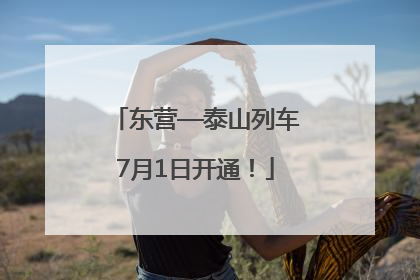 东营—泰山列车7月1日开通！