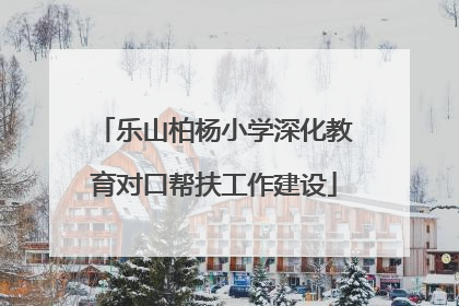 乐山柏杨小学深化教育对口帮扶工作建设