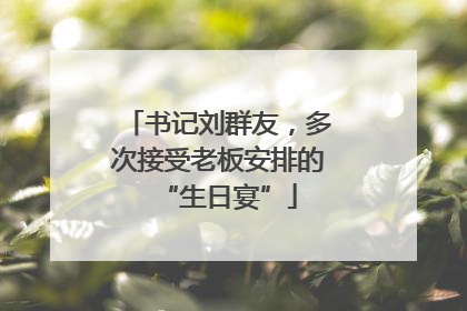 书记刘群友，多次接受老板安排的“生日宴”