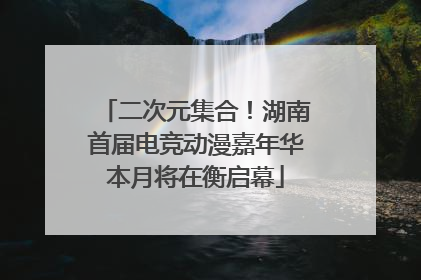 二次元集合！湖南首届电竞动漫嘉年华本月将在衡启幕
