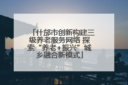 什邡市创新构建三级养老服务网络 探索“养老+振兴”城乡融合新模式
