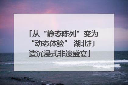 从“静态陈列”变为“动态体验” 湖北打造沉浸式非遗盛宴