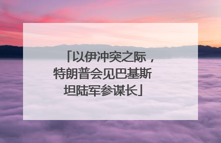 以伊冲突之际，特朗普会见巴基斯坦陆军参谋长