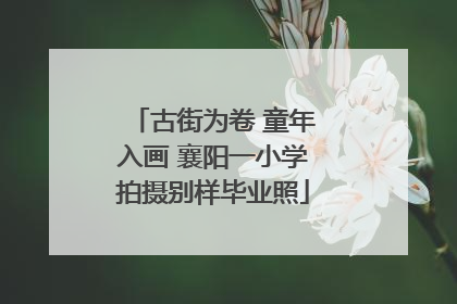 古街为卷 童年入画 襄阳一小学拍摄别样毕业照