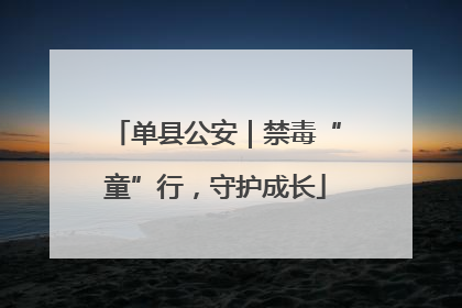 单县公安｜禁毒“童”行，守护成长