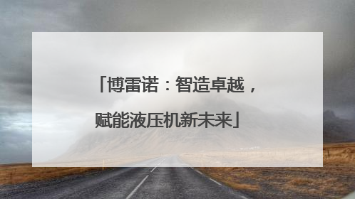 博雷诺：智造卓越，赋能液压机新未来