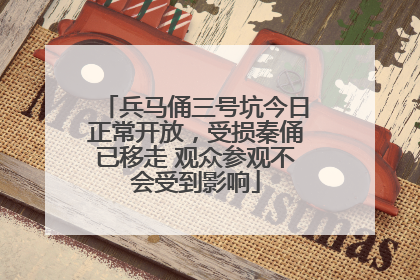 兵马俑三号坑今日正常开放，受损秦俑已移走 观众参观不会受到影响