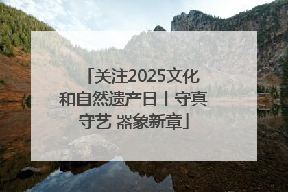 关注2025文化和自然遗产日丨守真守艺 器象新章