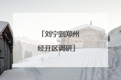 刘宁到郑州经开区调研