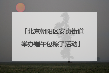 北京朝阳区安贞街道举办端午包粽子活动
