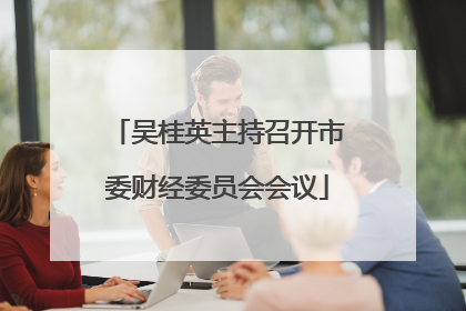 吴桂英主持召开市委财经委员会会议