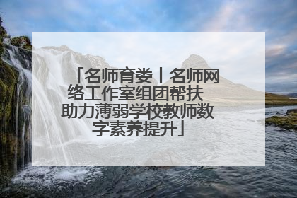名师育娄丨名师网络工作室组团帮扶 助力薄弱学校教师数字素养提升