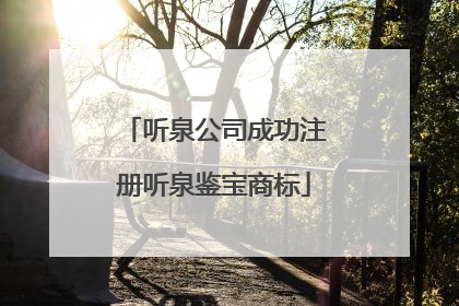 听泉公司成功注册听泉鉴宝商标