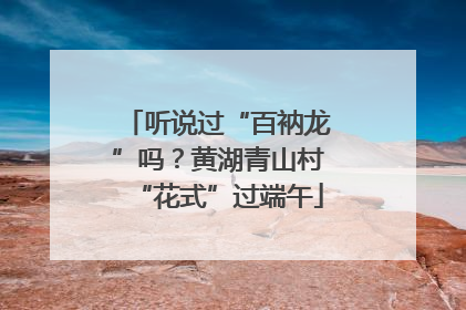 听说过“百衲龙”吗？黄湖青山村“花式”过端午