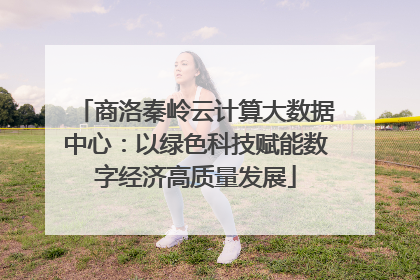 商洛秦岭云计算大数据中心：以绿色科技赋能数字经济高质量发展