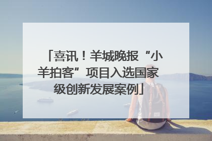 喜讯！羊城晚报“小羊拍客”项目入选国家级创新发展案例