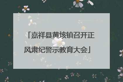 嘉祥县黄垓镇召开正风肃纪警示教育大会