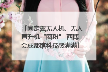 固定翼无人机、无人直升机“圈粉” 西博会成都馆科技感满满