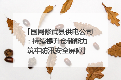 国网修武县供电公司：持续提升仓储能力 筑牢防汛安全屏障