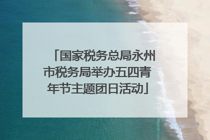 国家税务总局永州市税务局举办五四青年节主题团日活动