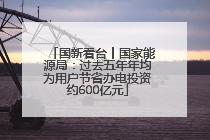 国新看台丨国家能源局：过去五年年均为用户节省办电投资约600亿元
