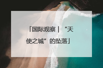 国际观察｜“天使之城”的坠落