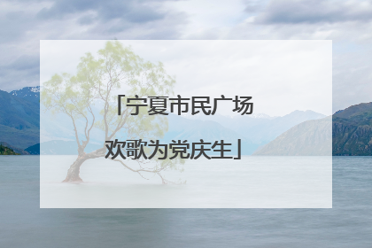 宁夏市民广场欢歌为党庆生