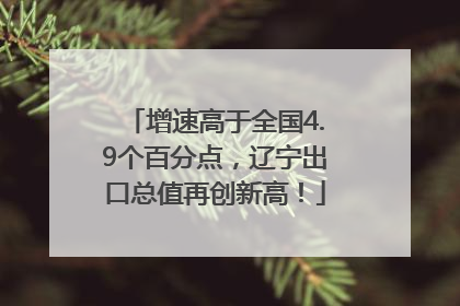 增速高于全国4.9个百分点，辽宁出口总值再创新高！