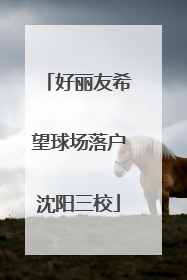 好丽友希望球场落户沈阳三校